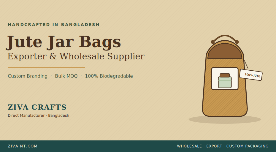 jute jar bag exporter wholesale